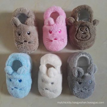 Non slip newborn soft sole animal slipper cute baby shoes